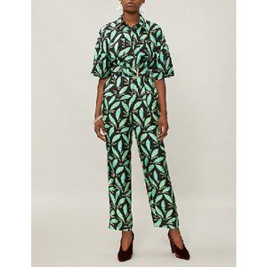 LIKE NEW Diane von Furstenberg Tropical Jumpsuit S